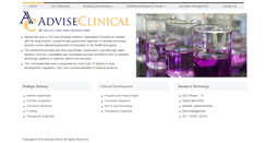 Desktop Screenshot of adviseclinical.com